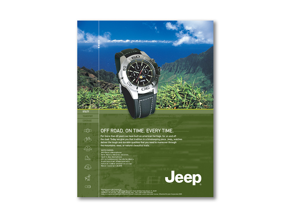 Jeep advertising format