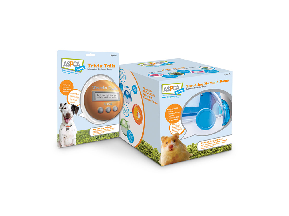 package design and brand style guide for ASPCA kids licensed products