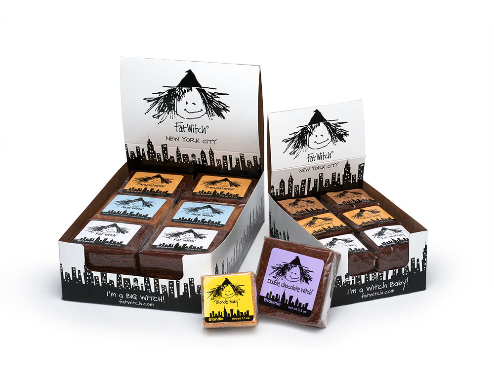 Big witch and witch baby shipper display : alternatives : branding and design agency based in nyc
