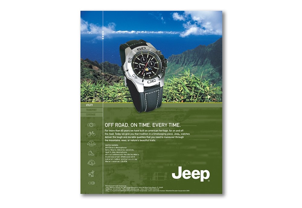 Jeep advertising format