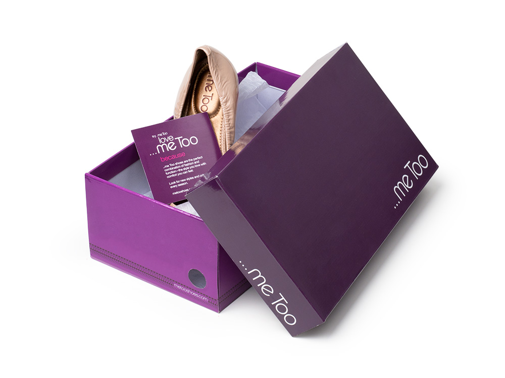 ...me Too brand Identity and shoebox packaging system for mainline products and line extensions