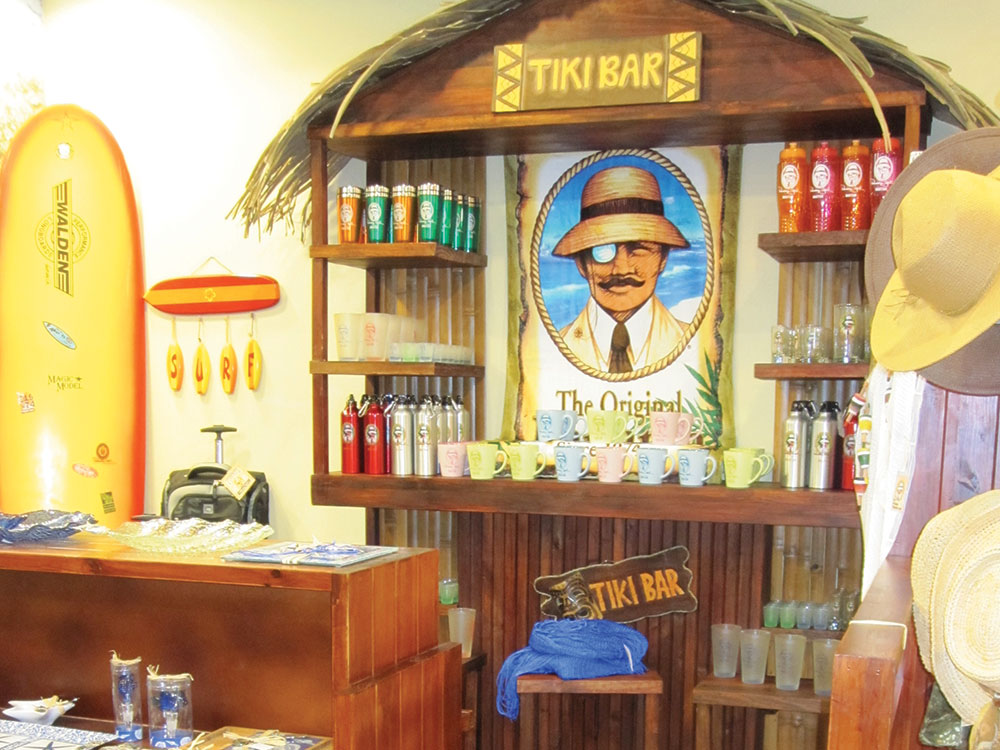 the Panama Jack store interior design reflects the tropical and relaxed island lifestyle of the brand