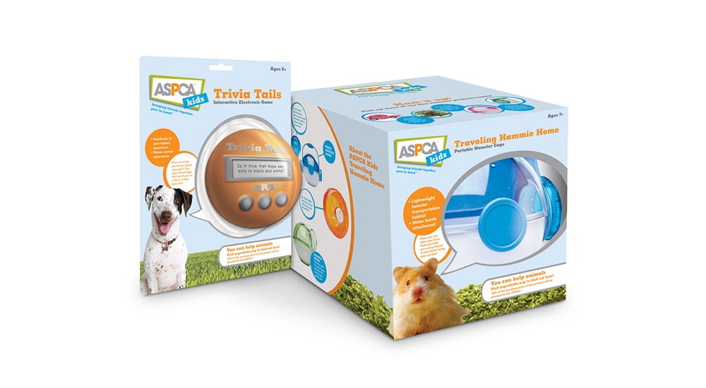 package design and brand style guide for ASPCA kids licensed products