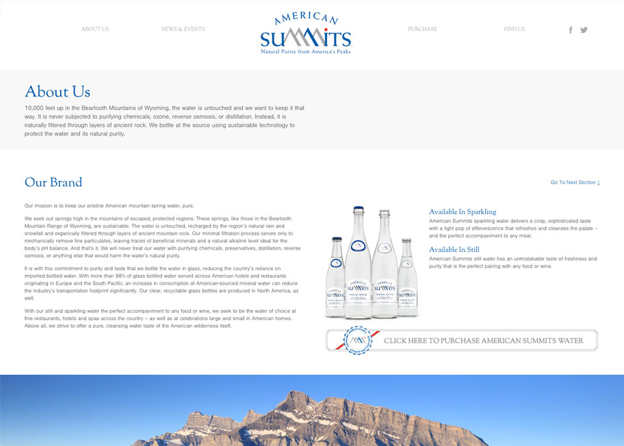 american summits about page design and development