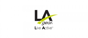 LA Gear logo and tagline