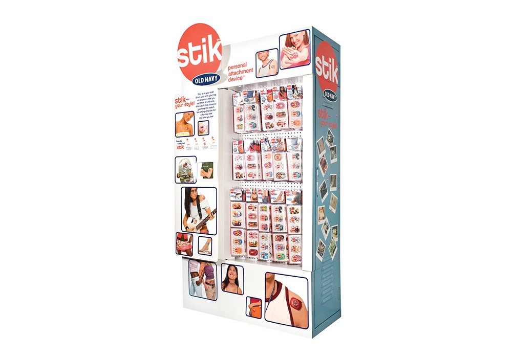 stik freestanding display : alternatives : branding and design agency based in nyc
