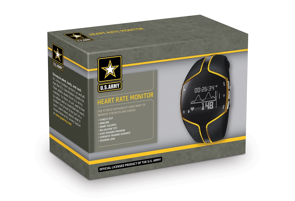 U.S Army Licensed Product Packaging creates a strong brand presentation at point-of-sale