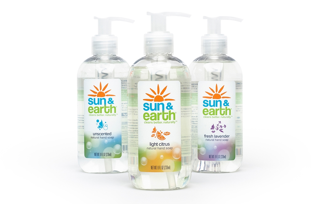 Sun & Earth: Hand Soap Packaging