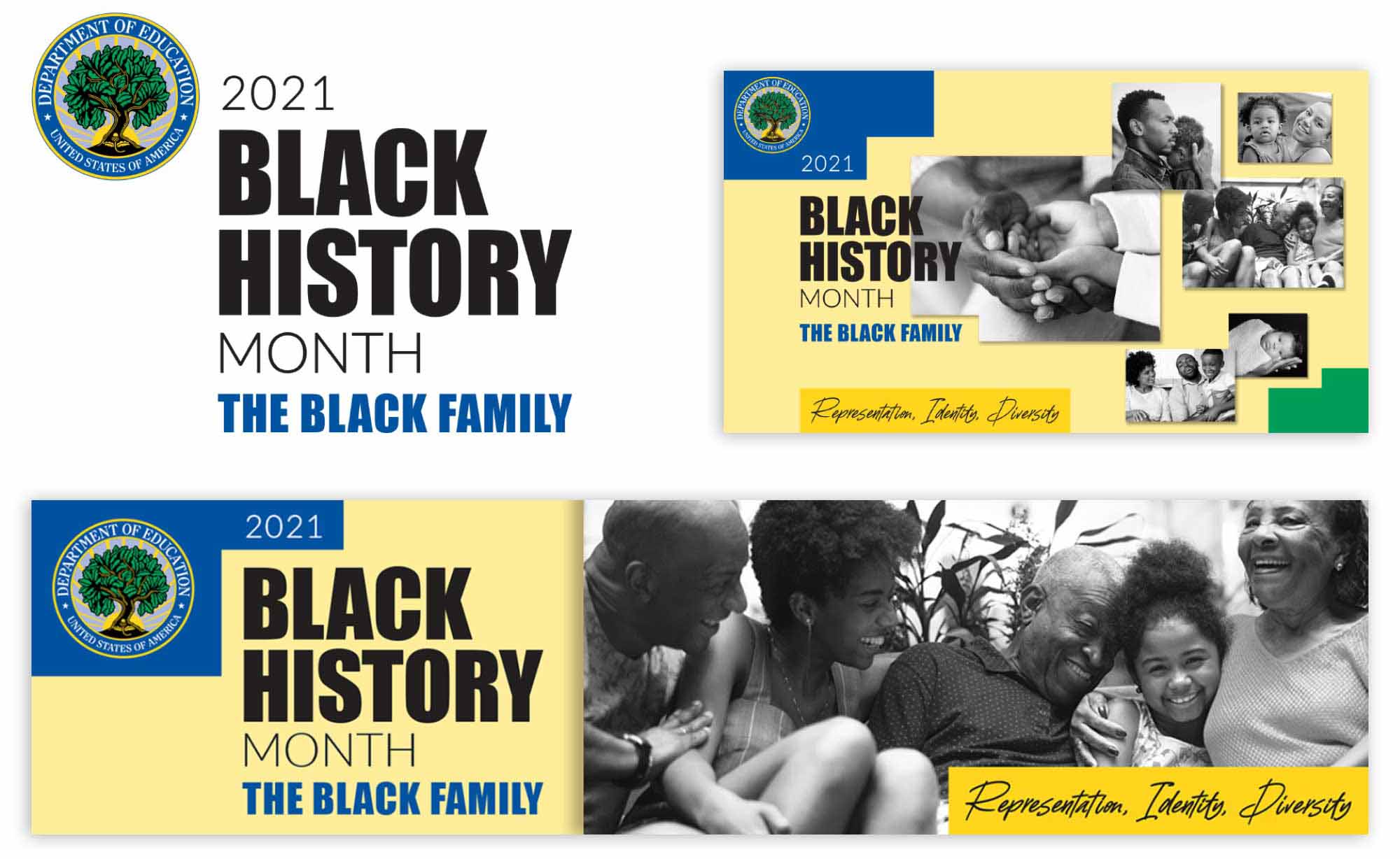 Black History Month Festival: Design and development of event identity and graphics including web banners and presentation