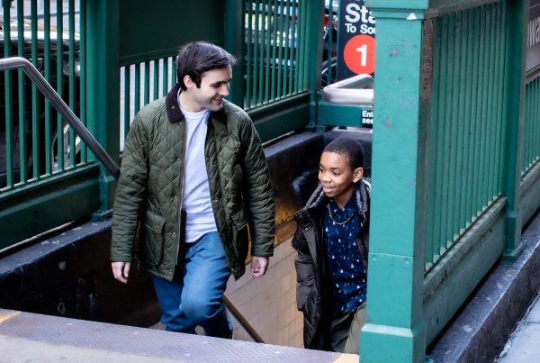 Big Dennis, Little Zaire walking up Subway Stairs in NYC | BBBS NYC